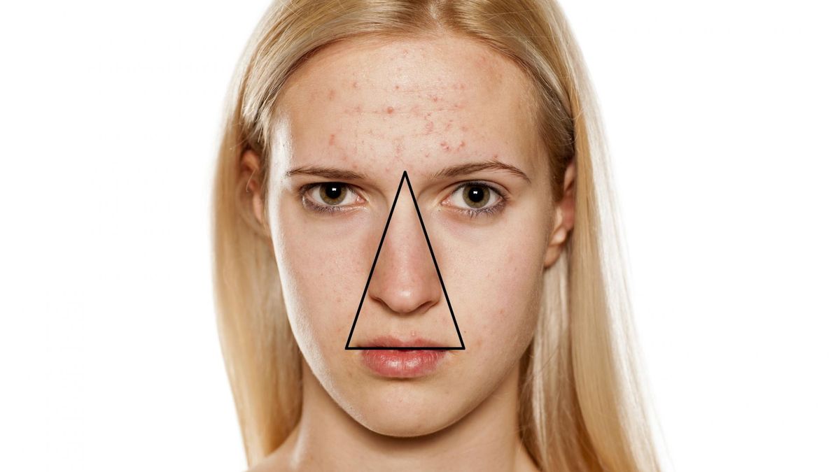 trójkąt śmierci na twarzy 