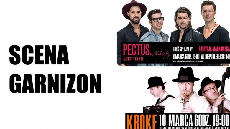 Zespół Pectus i KROKE na scenie Garnizon