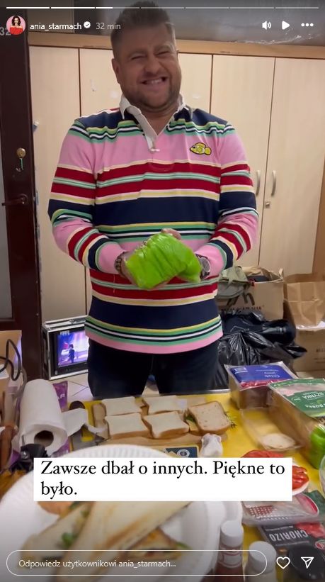 Anna Starmach żegna Tomasza Jakubiaka