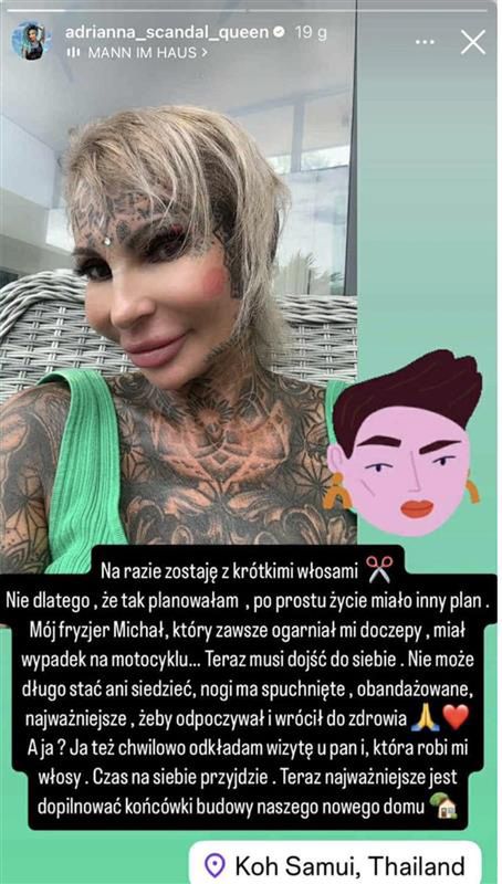 Adrianna Eisenbach wyjaśniła powód zmiany fryzury