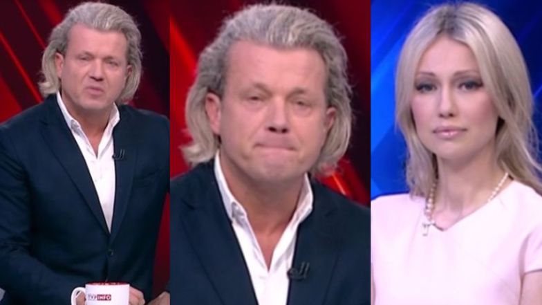 Jarosław Jakimowicz płacze na antenie programu "W kontrze"
