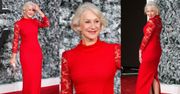 Helen Mirren pozuje na czerwonym dywanie