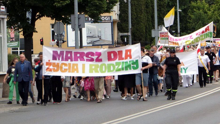 Marsz dla życia i rodziny w Grudziądzu.
