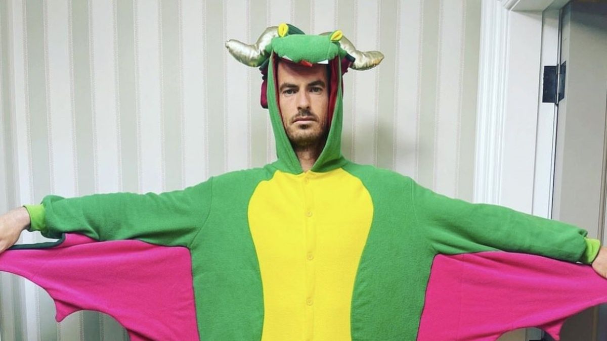 Andy Murray pokazał się w stroju smoka