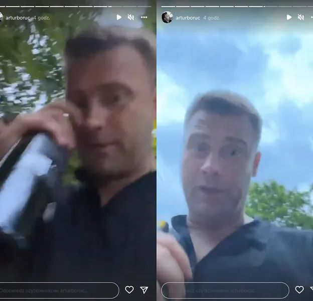 Artur Boruc pokazuje spotkanie ze znajomymi