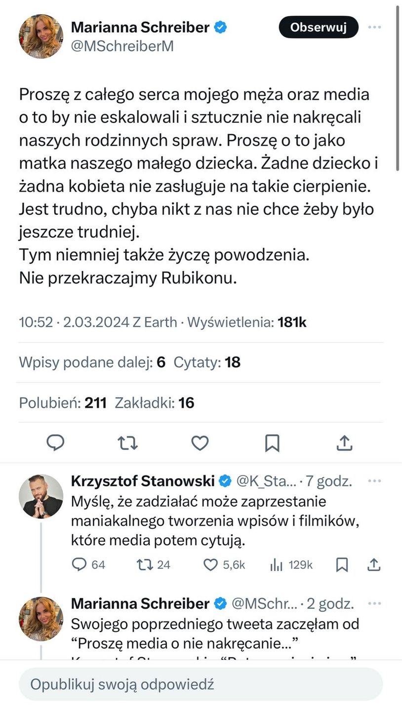 Marianna Schreiber dyskutuje z Krzysztofem Stanowskim. Wtrącił się Marcin Najman