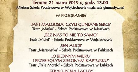XX Gminny Przegląd Twórczości Teatralnej Szkół – Wojciechów 2019