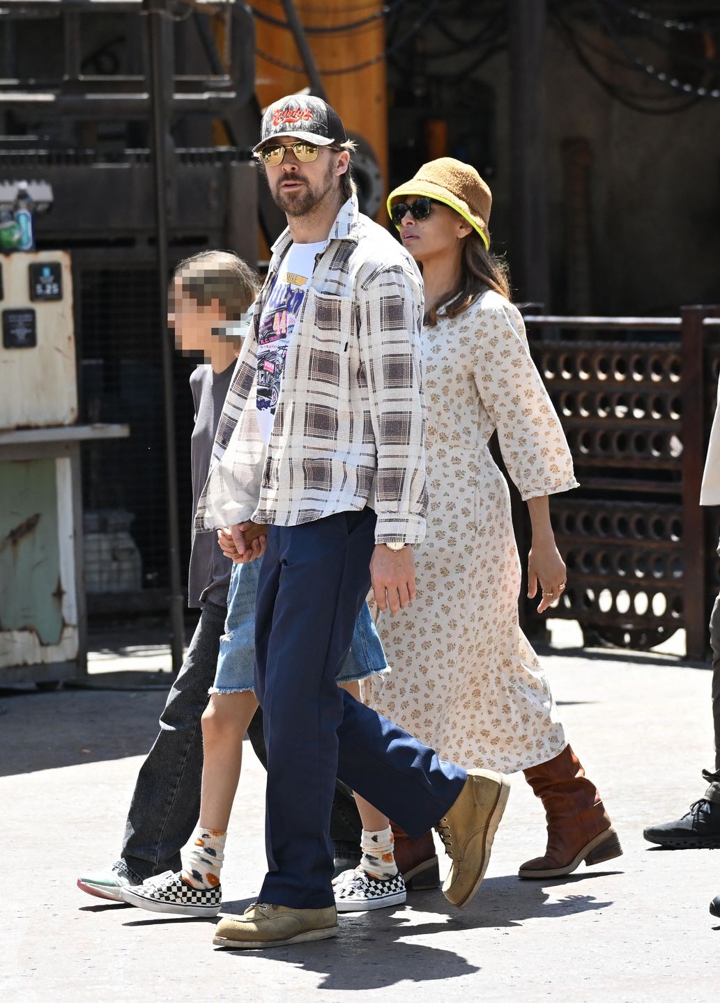 Eva Mendes i Ryan Gosling z córkami
