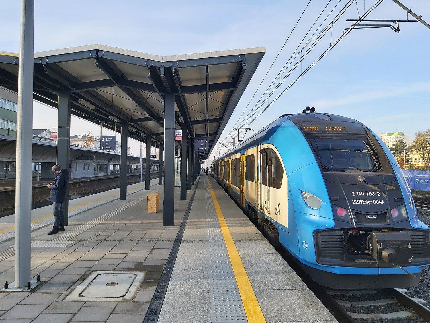 Nowy peron na stacji w Sosnowcu