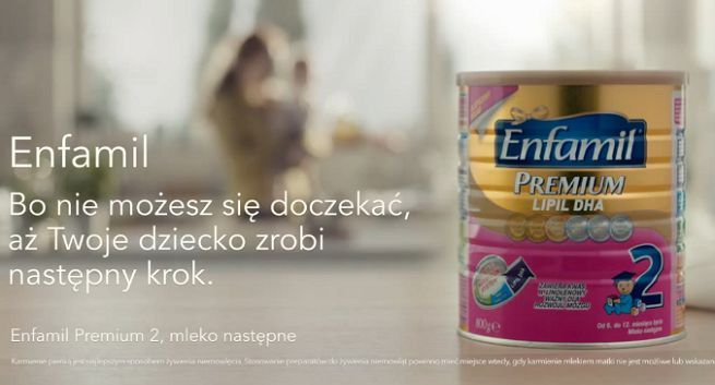 Mleko Enfamil pierwszy raz reklamowane w telewizji (wideo)
