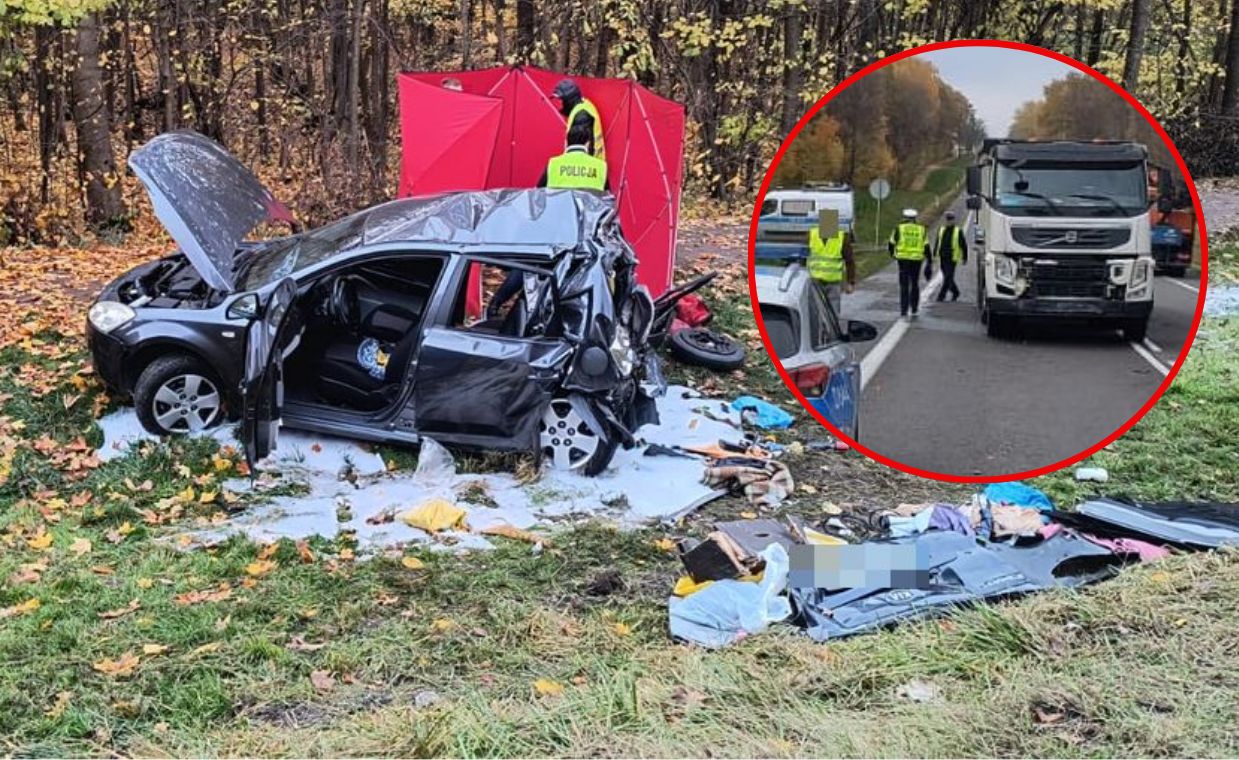 Dramat na wjeździe do miasta. W auto rodziny uderzył tir