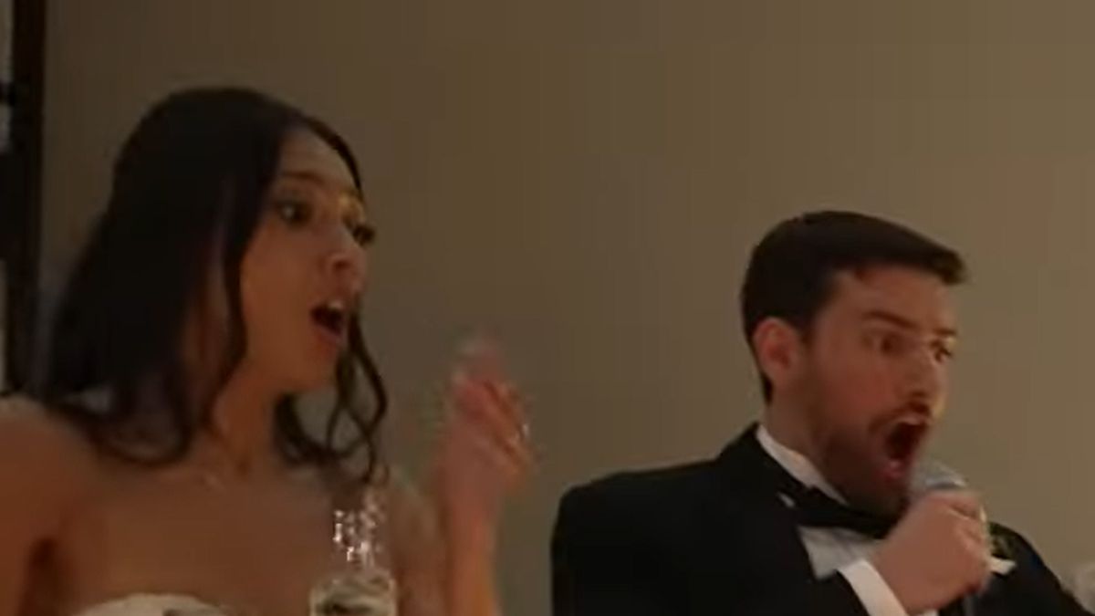 Para nie spodziewała się takiego żartu.