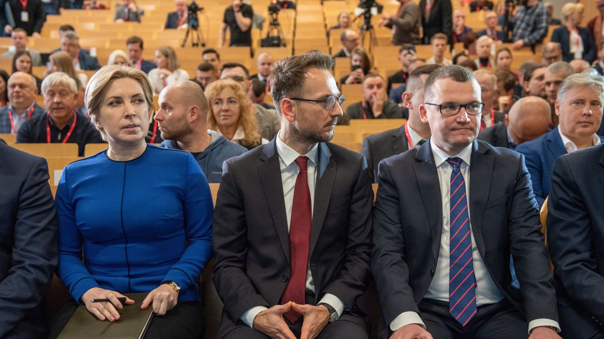 Wicepremier Ukrainy i minister ds. terytoriów czasowo okupowanych Ukrainy Iryna Wereszczuk, minister rozwoju i technologii Waldemar Buda i wiceminister spraw wewnętrznych i administracji Paweł Szefernaker 