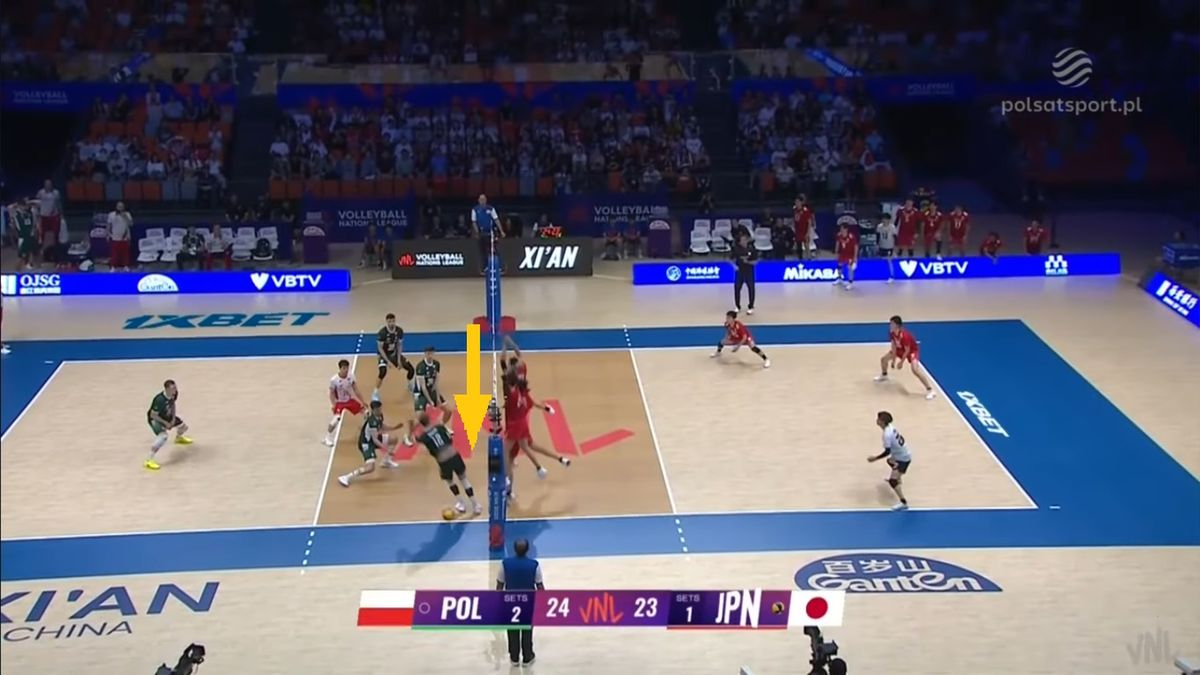YouTube / Polsat Sport / Kontrowersyjna sytuacja w meczu Polska - Japonia w LN 2025