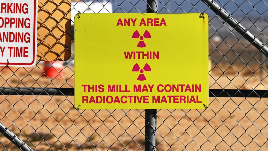WHITE MESA UTAH - APRIL 4: The White Mesa Mill opened in the 1970s to process uranium ore, and recently the mill has become an area to bring low level radioactive waste on April 4, 2022 in White Mesa, Utah. (Photo by  RJ Sangosti/MediaNews Group/The Denver Post via Getty Images)