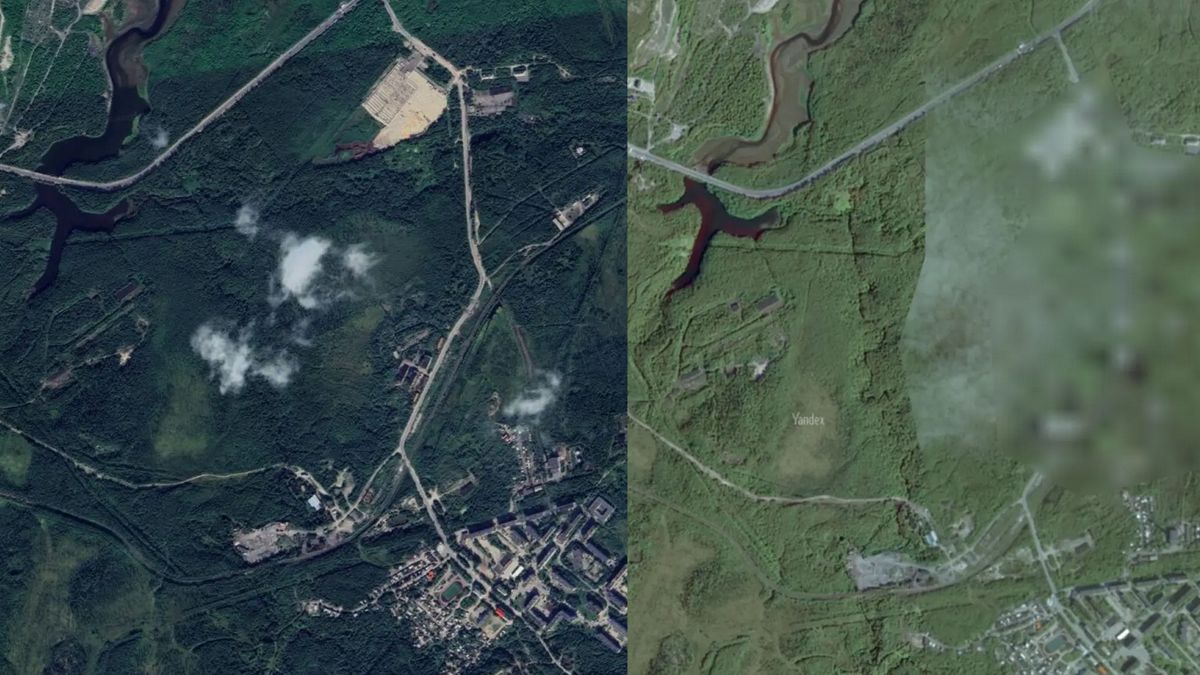 Rosjanie zamazują zdjęcia satelitarne cmentarza