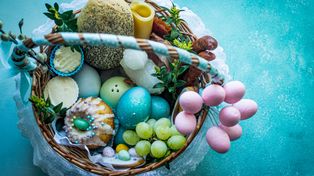 Tokarnia: Święcenie pokarmów w Parku Etnograficznym