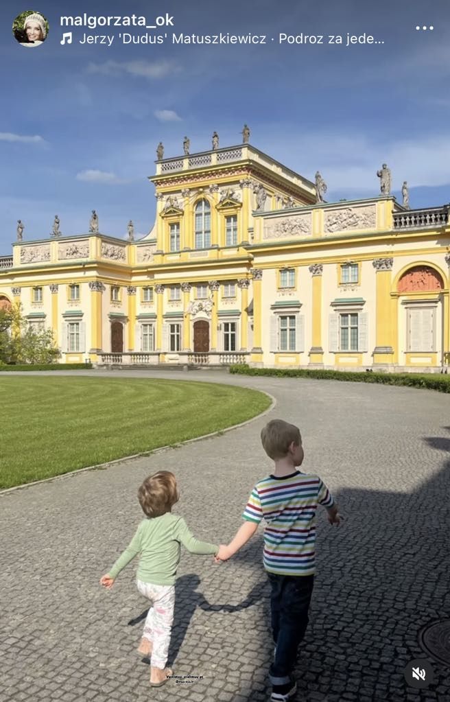 Małgorzata Ostrowska-Królikowska relacjonuje majówkę z wnukami