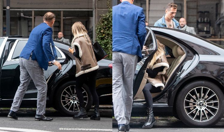 Marina i Wojtek Szczęśni spotykają się na lotnisku a Arkadiuszem Milikiem