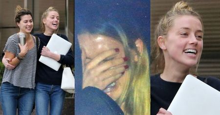 Szczęśliwa Amber Heard po spotkaniu z prawnikami... (ZDJĘCIA)