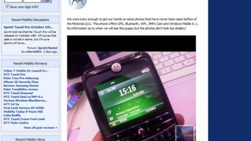 Motorola Q11 nieoficjalnie i bez rewelacji 1