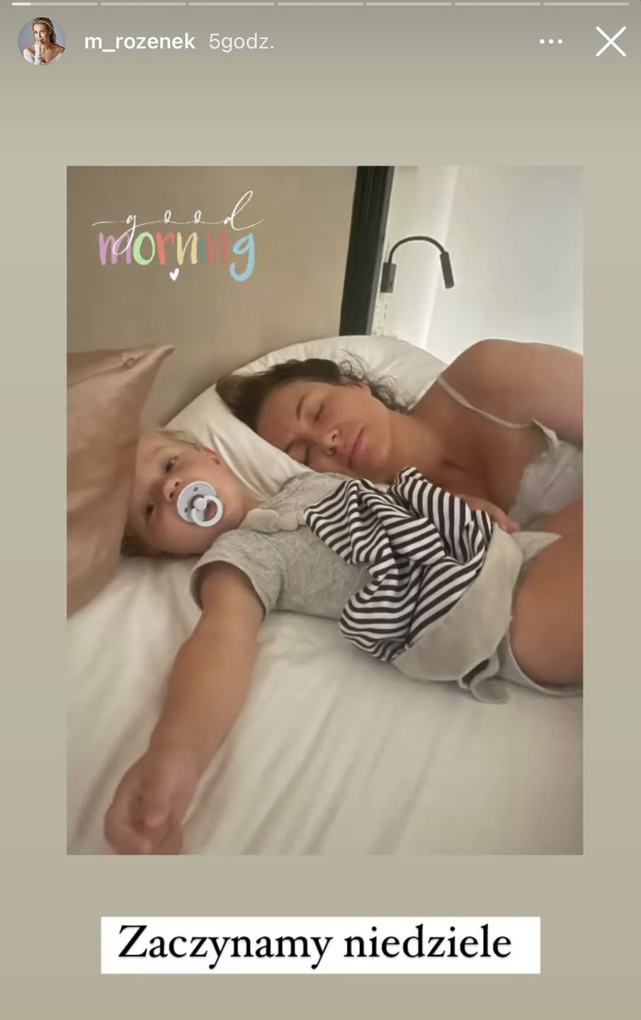 Odziana w piżamkę Małgorzata Rozenek zdradza, co robi, żeby dłużej WYLEGIWAĆ SIĘ W ŁÓŻKU. Pomysłowa?
