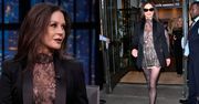Catherine Zeta-Jones odsłania długie nogi w ultrakrótkiej mini z prześwitami