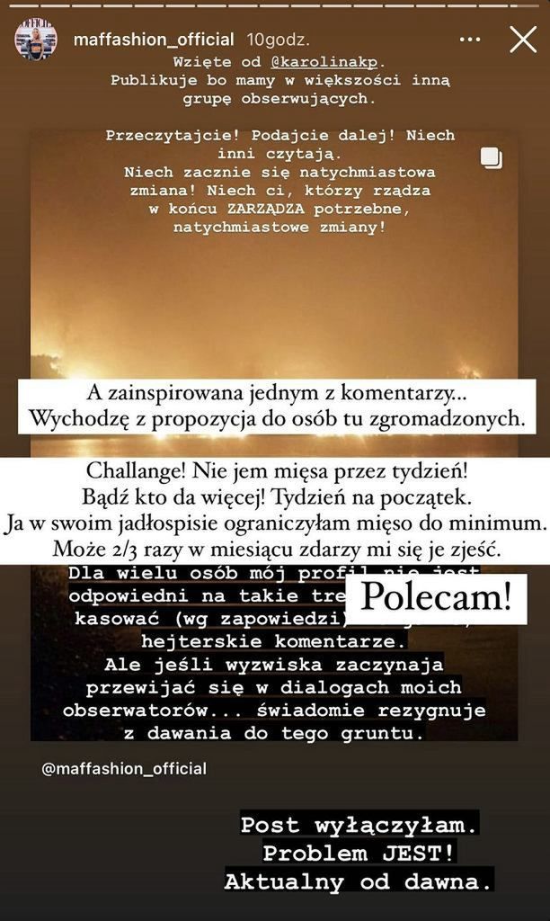 Maffashion o zmianach klimatu