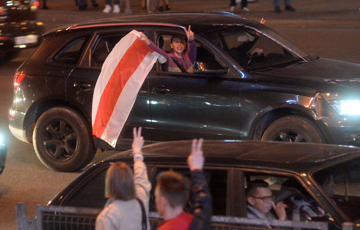 Białoruś. Protesty w Mińsku. Brawurowa akcja kierowcy (zdjęcie ilustracyjne)