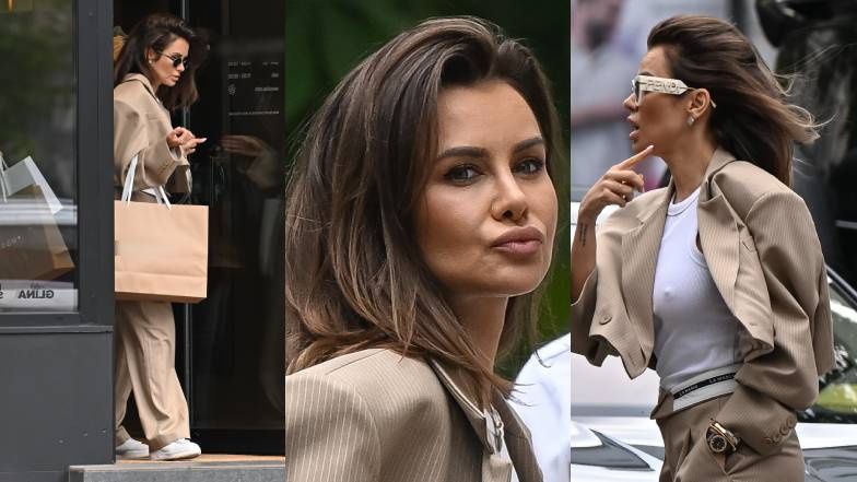 Wystrojona fashionistka Natalia Siwiec buszuje po sklepach i STROI MINKI na widok paparazzi
