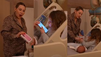 UWAGA: 5-letnia córka Andziaks poznała brata, a w nagrodę dostała... IPHONE'A. Fajnie? (WIDEO)