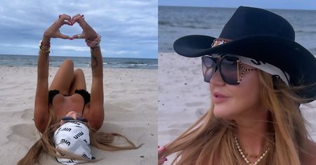 Plażowa poetka Agnieszka Kotońska żegna lato w skąpym bikini: "Ono musi odejść..." (ZDJĘCIA)