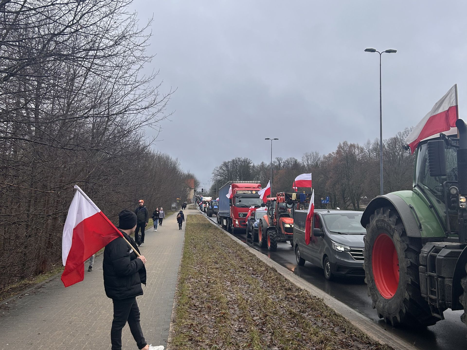 Protest rolników w Olsztynie 