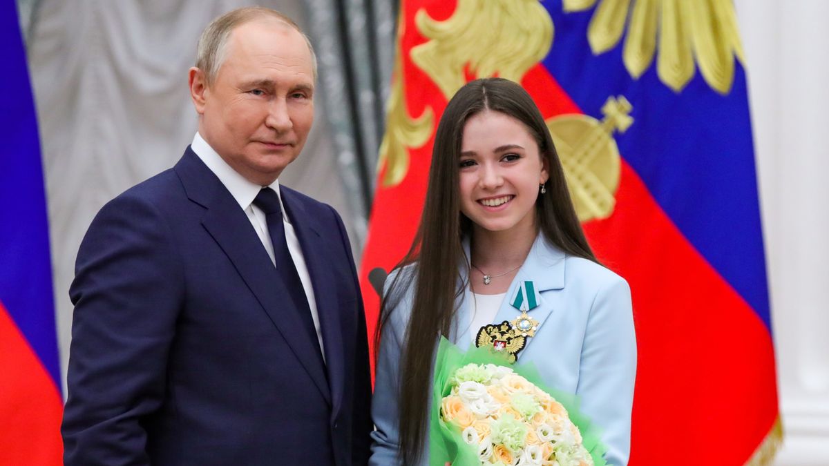 Władimir Putin i Kamila Walijewa 