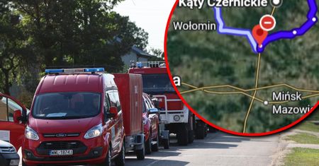 Trwa akcja gaśnicza. Służby zamknęły dk 50