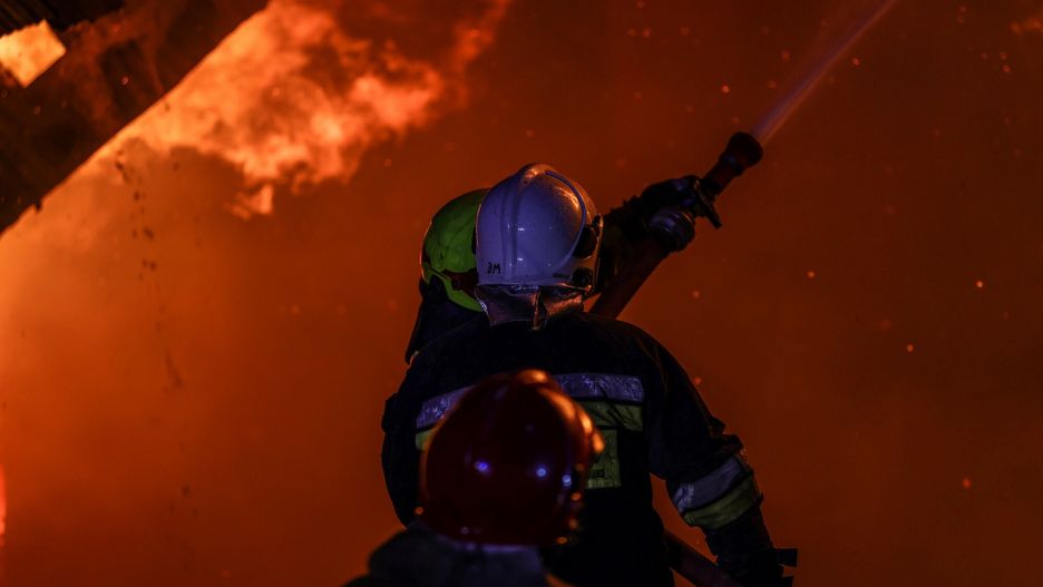 Pożar kościoła św. Mikołaja w Kijowie/ Zdjęcie ilustracyjne