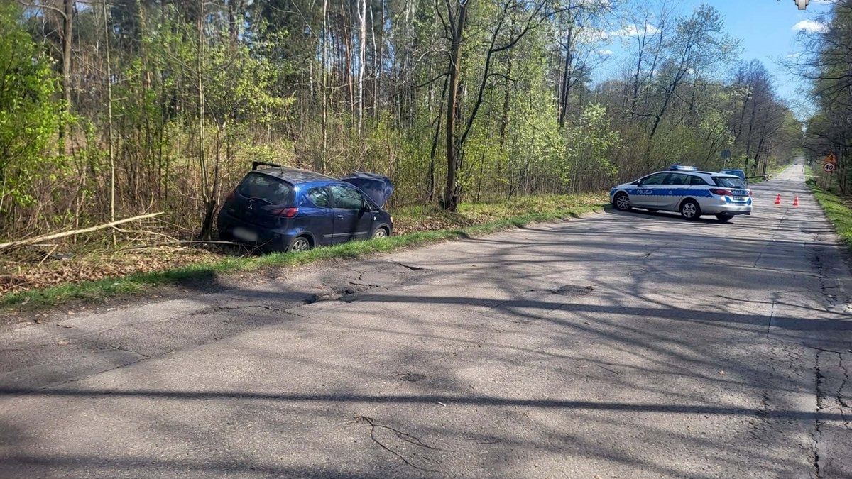 Miejsce tragicznej kolizji