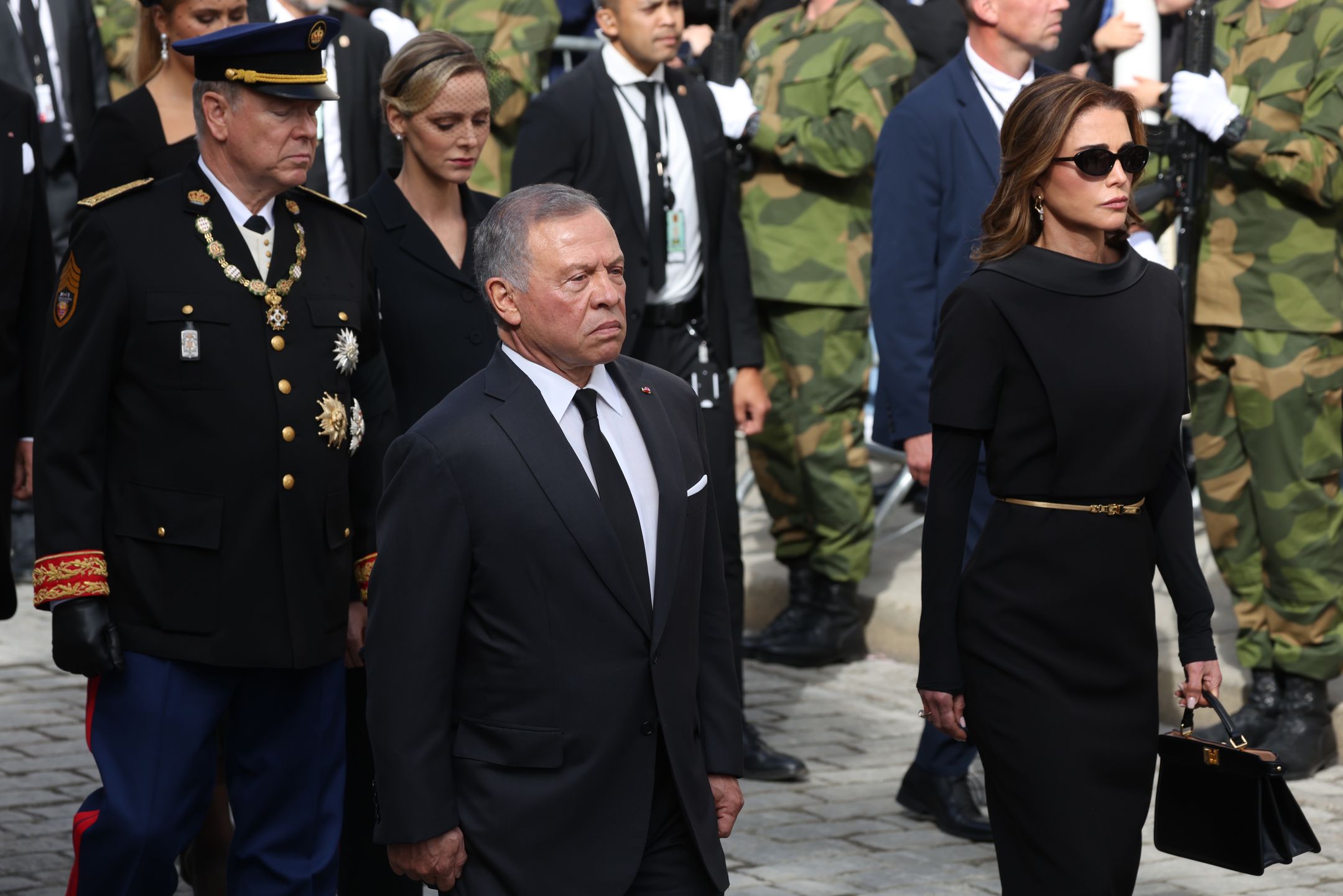 Król Jordanii Abdullah II, królowa Jordanii Rania