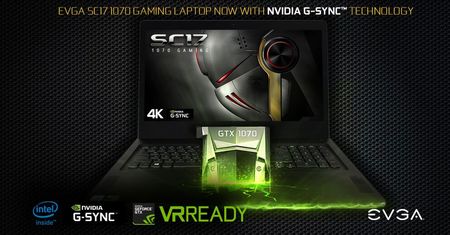 EVGA prezentuje nową wersję laptopa SC17 z GTX 1070 i G-Sync