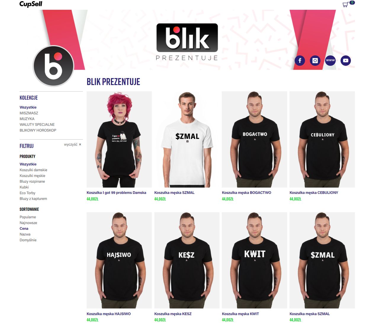 W internecie można kupi gadżety z logo BLIK-a, fot. Oskar Ziomek / sklep BLIK.