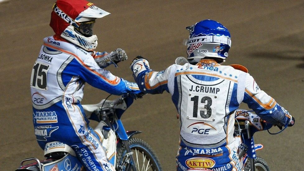 Łukasz Sówka i Jason Crump