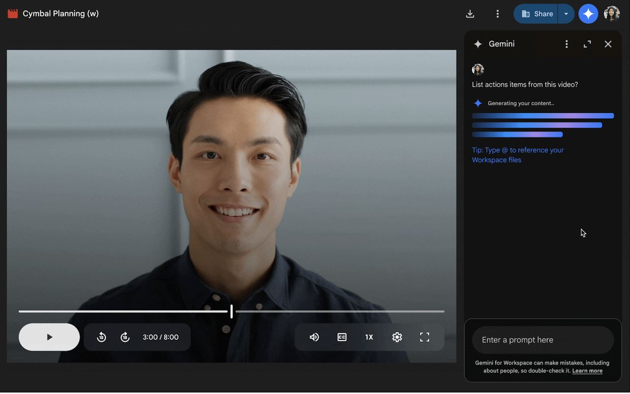 Gemini w Dysku Google