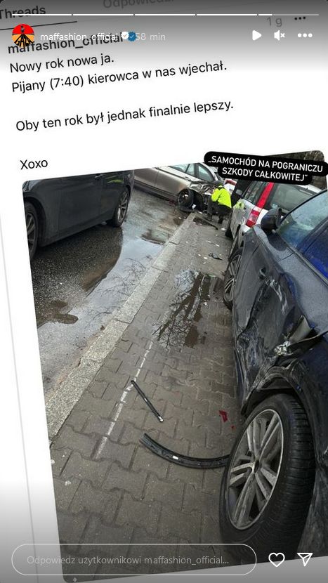 Maffashion miała stłuczkę. Zdradziła szczegóły