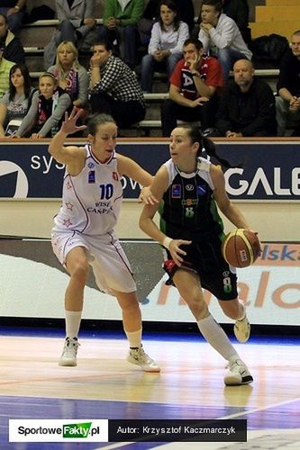 Magdalena Radwan podczas jednego z ostatnich występów w barwach KK ROW Rybnik