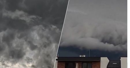 Niezwykłe nagranie z Krakowa. Chwilę później lunęło