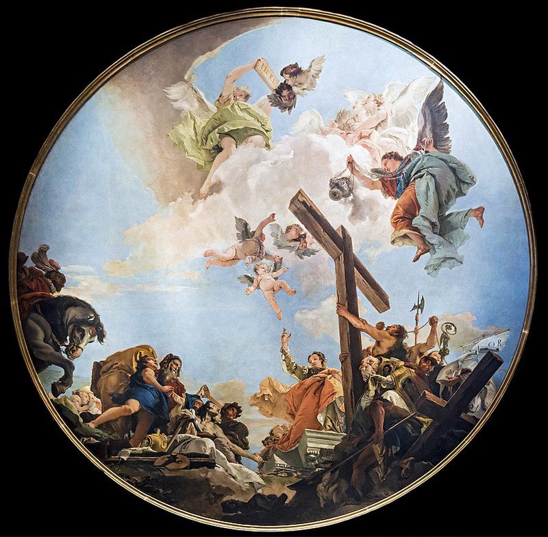 Odkrycie Prawdziwego Krzyża pędzla Tiepolo (1745)