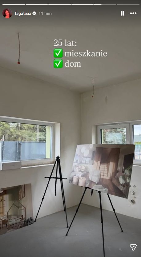 Fagata pokazała nowy dom