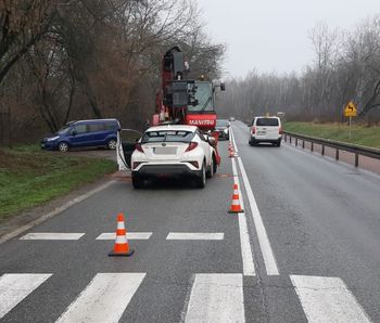 Puławy: Groźne zdarzenie drogowe na ulicy Dęblińskiej. Jedna osoba w szpitalu
