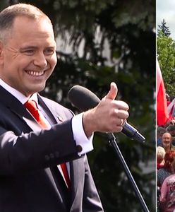 Nawrocki wyszedł do tłumu pod Sejmem. "Będę waszym głosem"