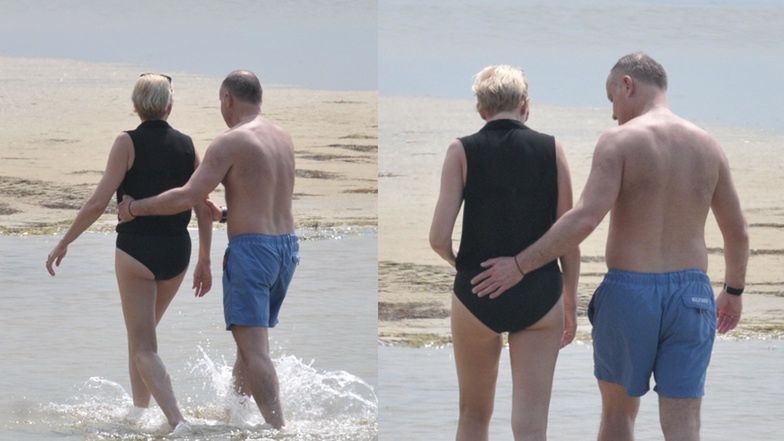 Andrzej Duda i Agata Kornhauser-Duda  na wakacjach 